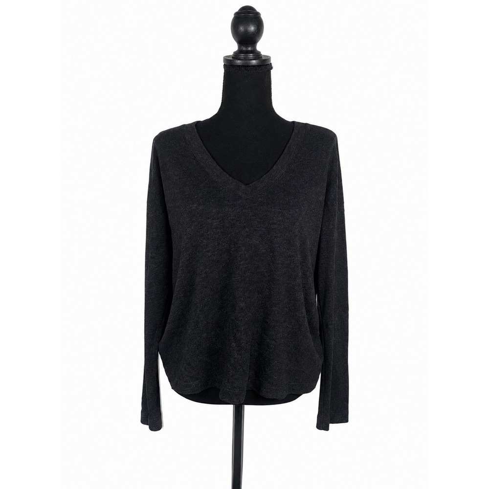 Standard James Perse French Terry Sweatshirt V-neck Relax Womens 3 L